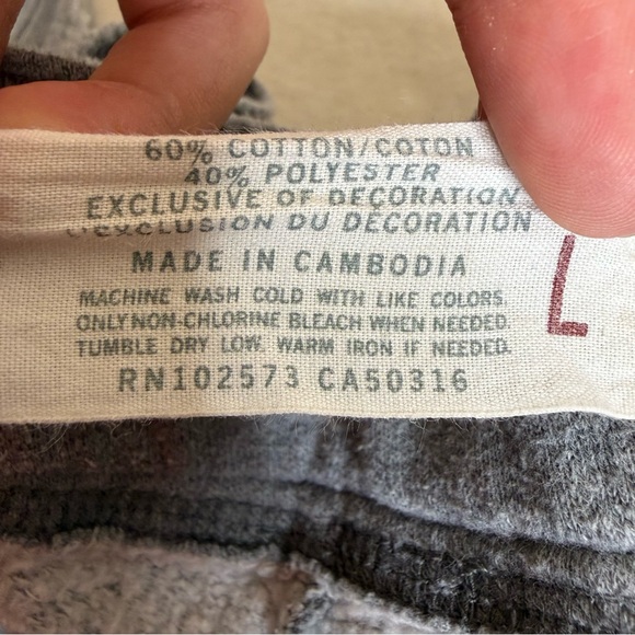 Y2K Hollister Low Rise logo boot cut fleece Gray Sweatpants size L - Picture 4 of 8